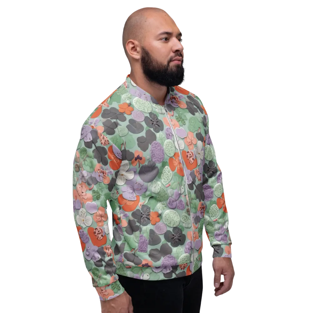 Garden Candy on Bomber Jacket — Right