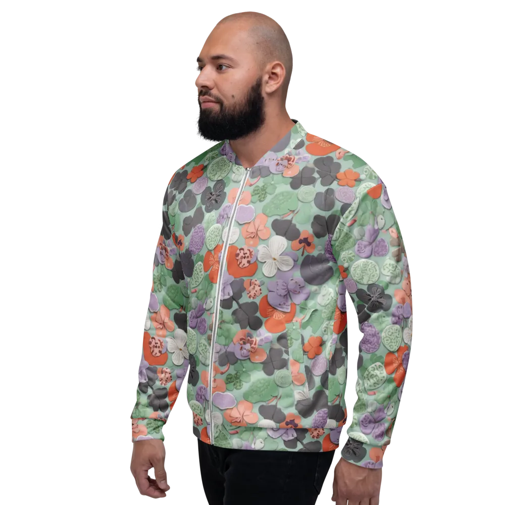 Garden Candy on Bomber Jacket — Left
