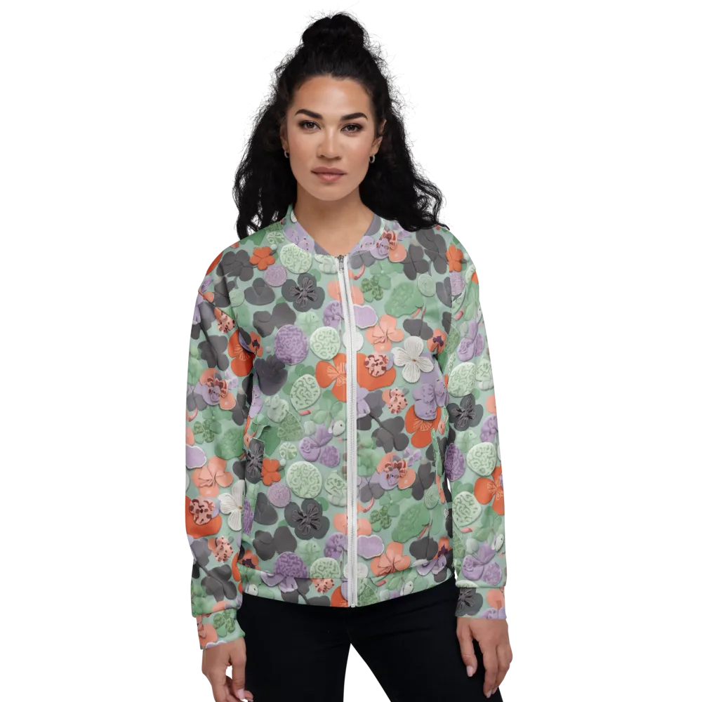 Garden Candy on Bomber Jacket — Front