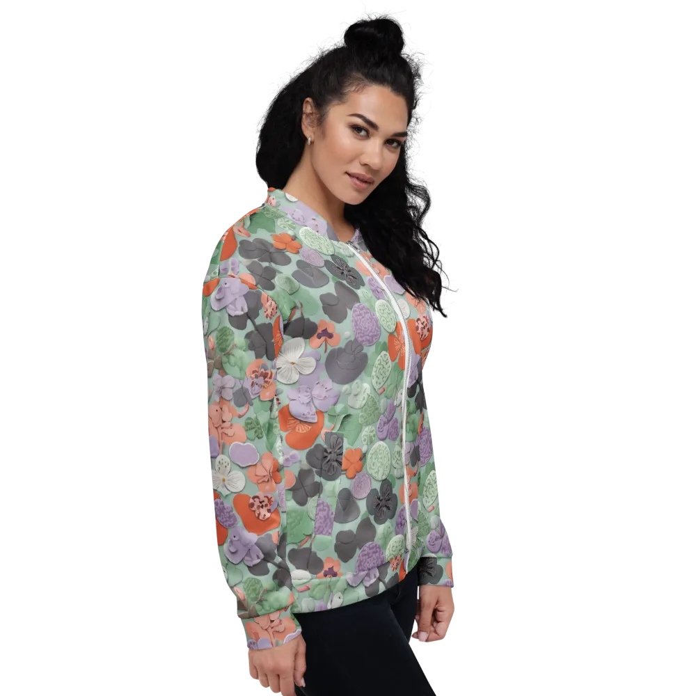 Garden Candy on Bomber Jacket — Right