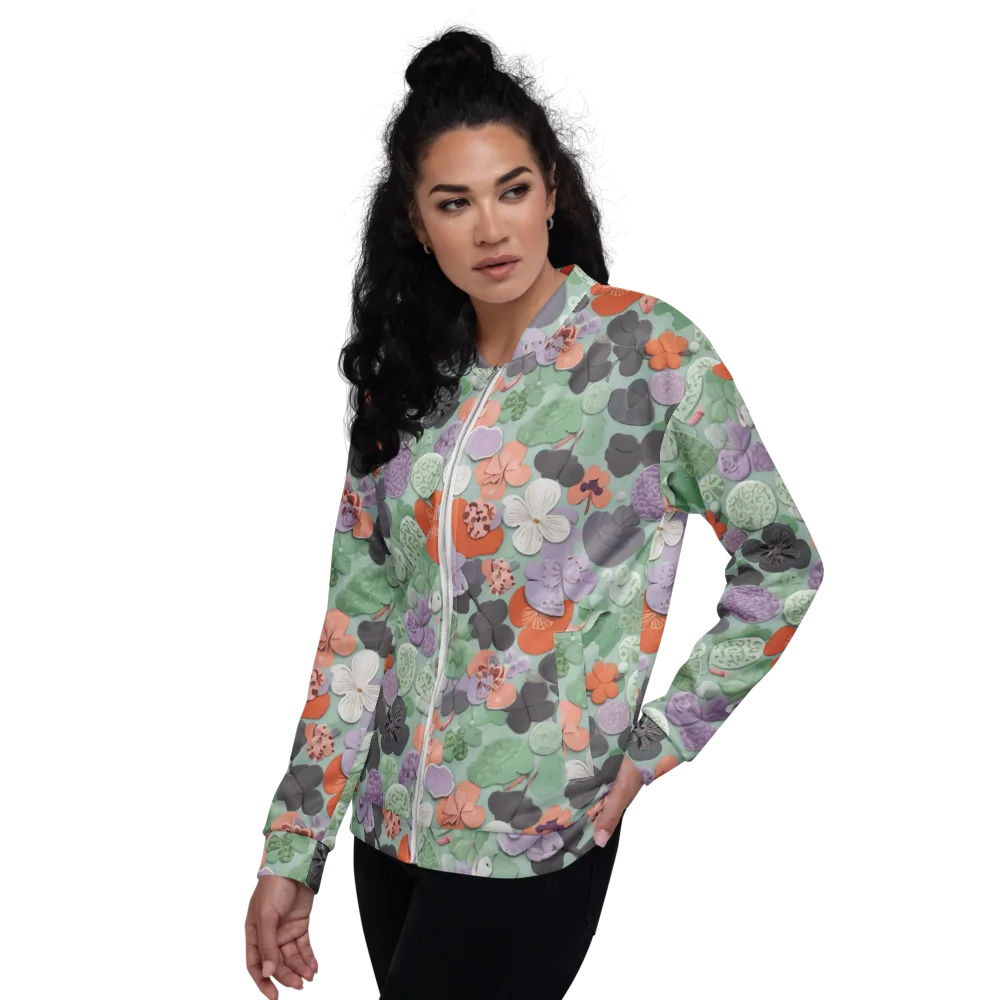 Garden Candy on Bomber Jacket — Left