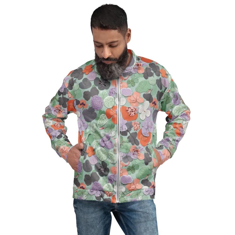 Garden Candy on Bomber Jacket — Front