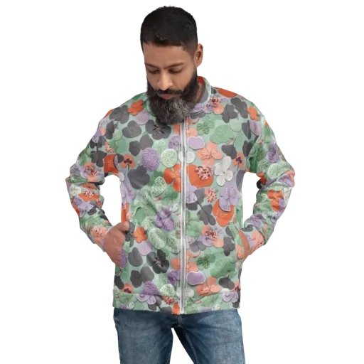 Garden Candy on a Bomber Jacket