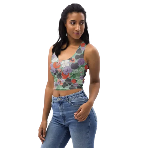 Garden Candy on a Crop Top