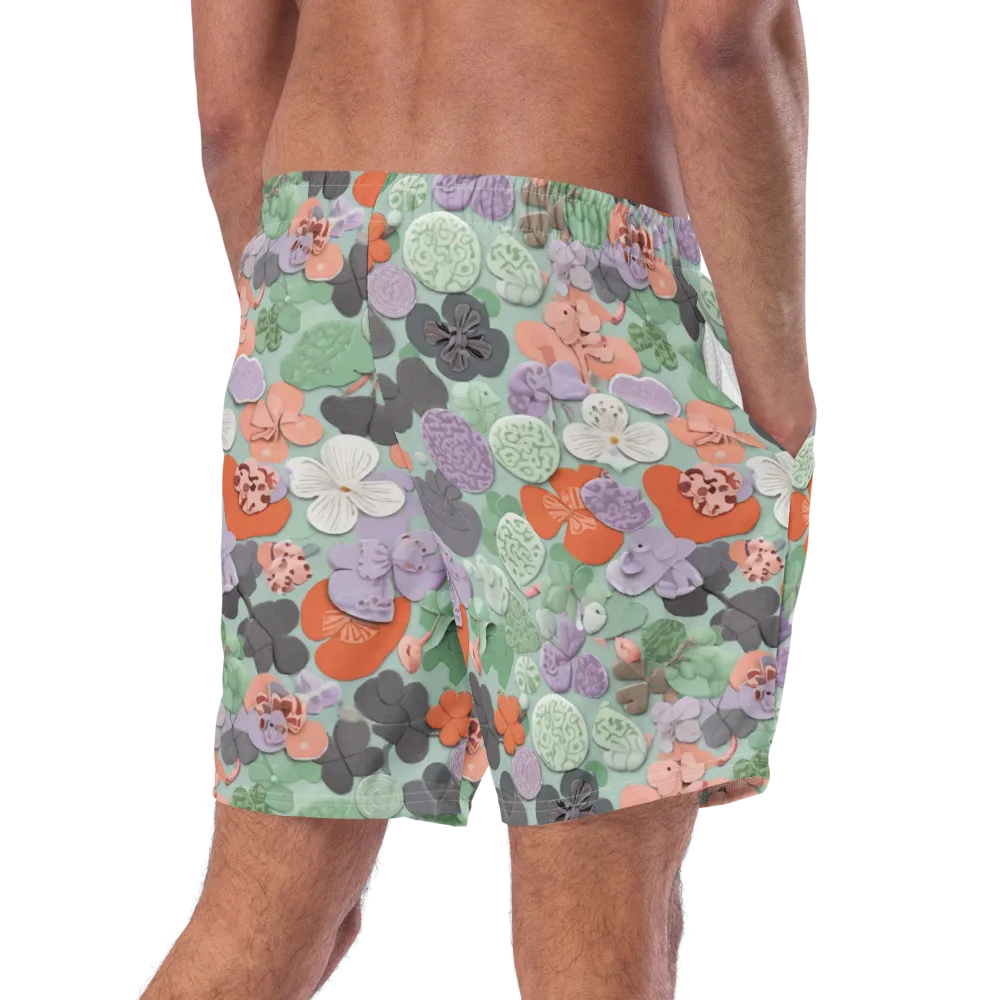 Garden Candy on Swim Trunks — Right Back