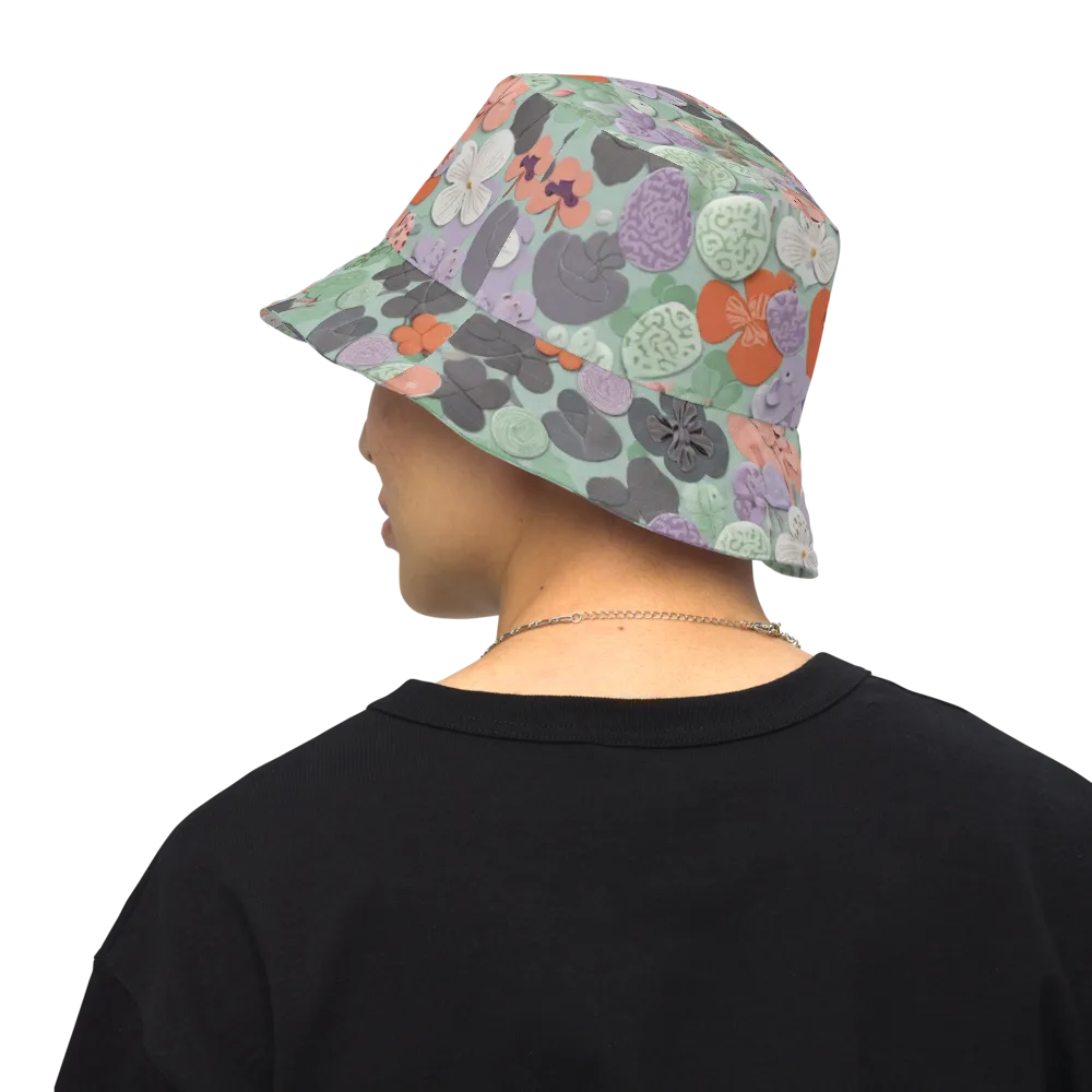 Garden Candy on Reversible Bucket Hat — Back Inside