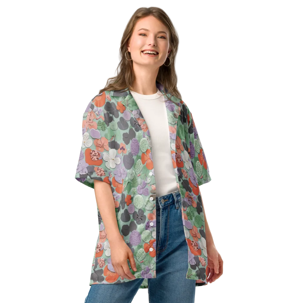 Garden Candy on Button Shirt — Front
