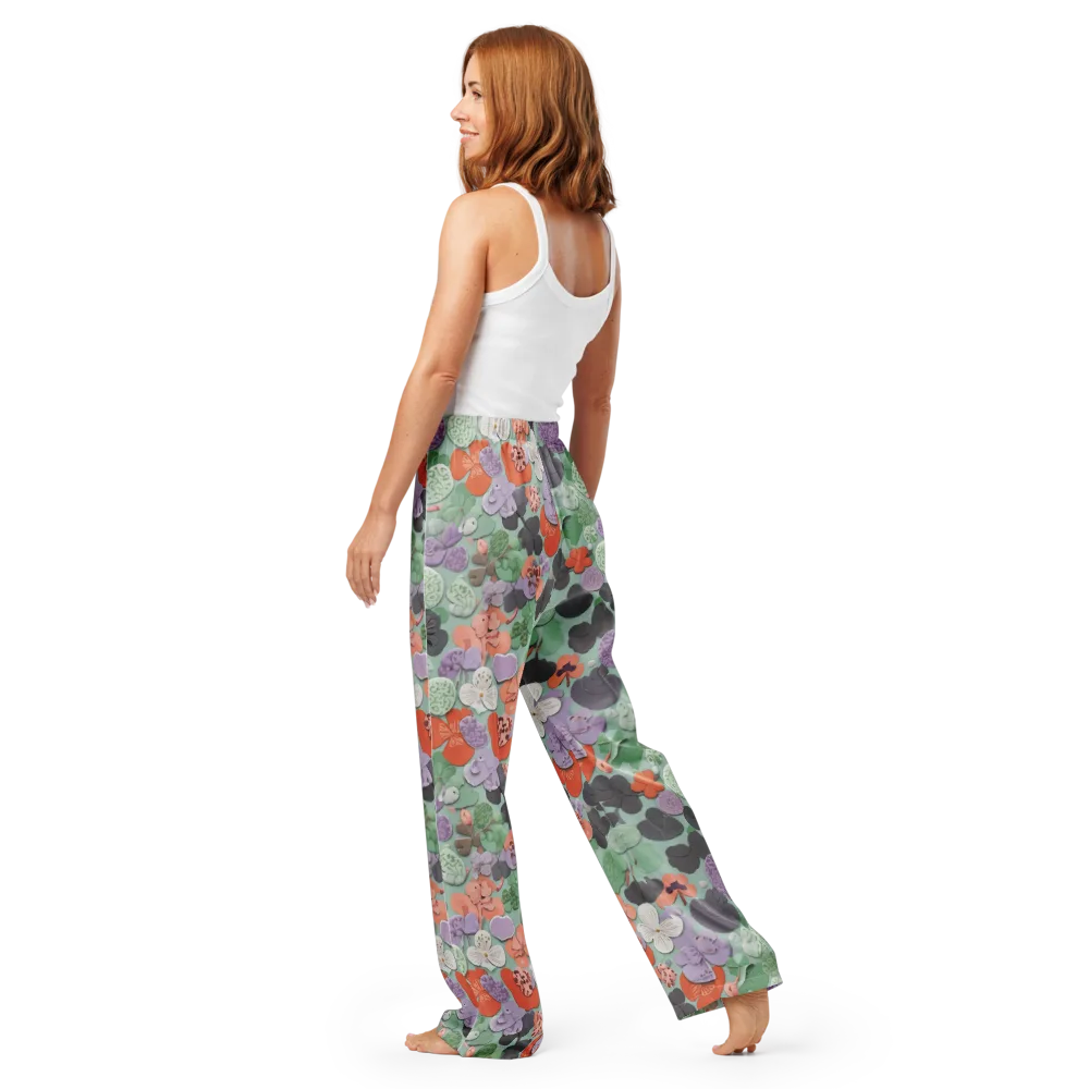 Garden Candy on Women's Pajama Pants — Back