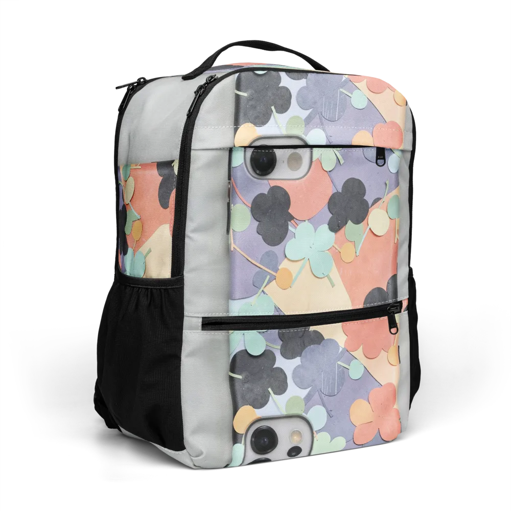 Pastel Pocket Garden on Utility Backpack — Right Front