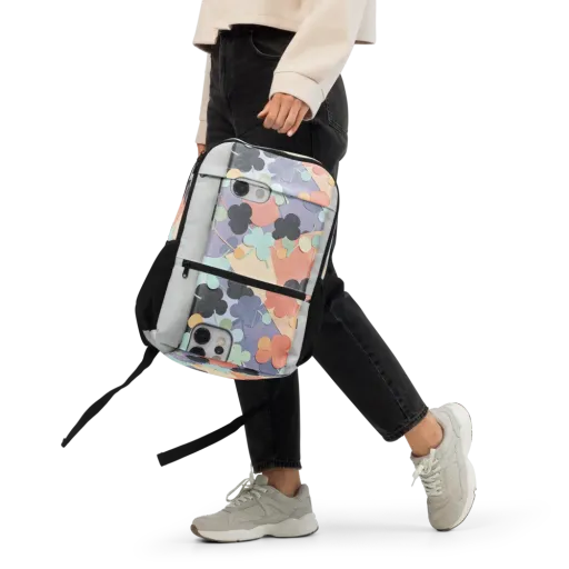 Pastel Pocket Garden on a Utility Backpack