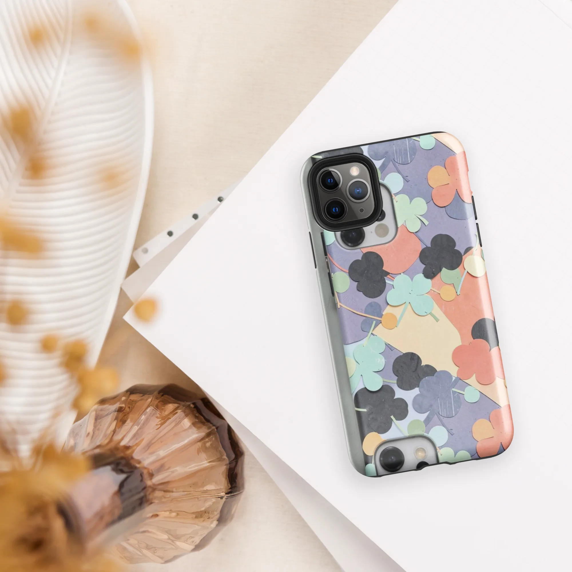 Pastel Pocket Garden on Tough Case for iPhone® — Front