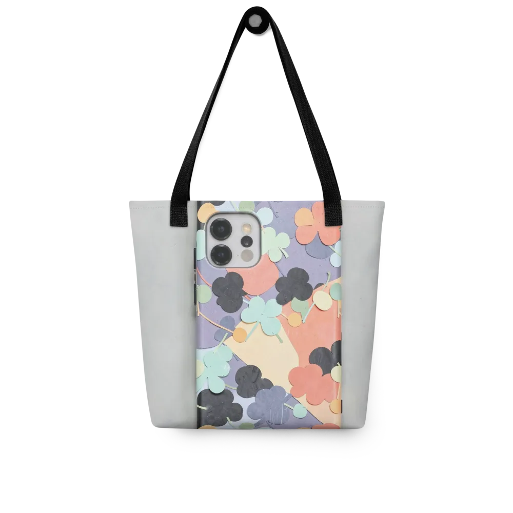 Pastel Pocket Garden on Tote Bag — Front