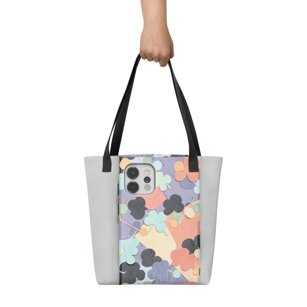 Pastel Pocket Garden on Tote Bag — Front