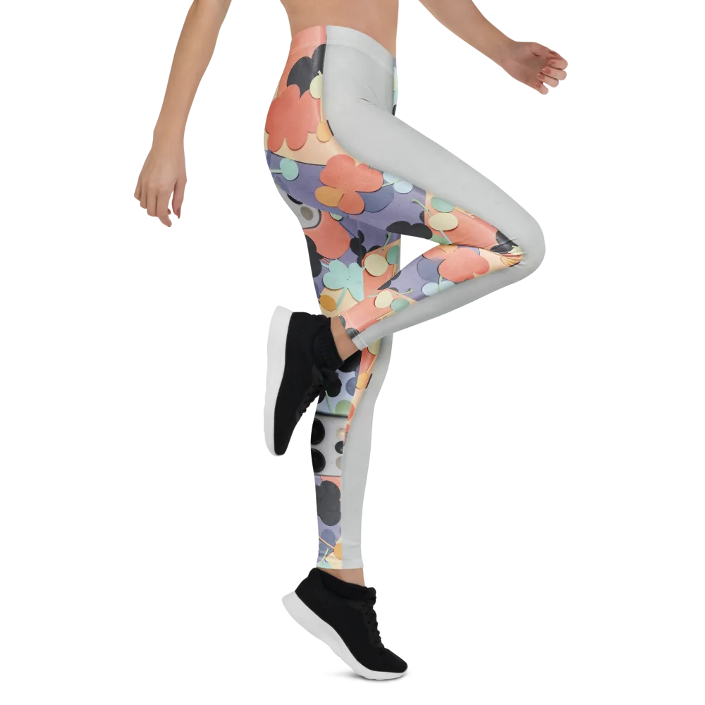 Pastel Pocket Garden on Leggings — Right