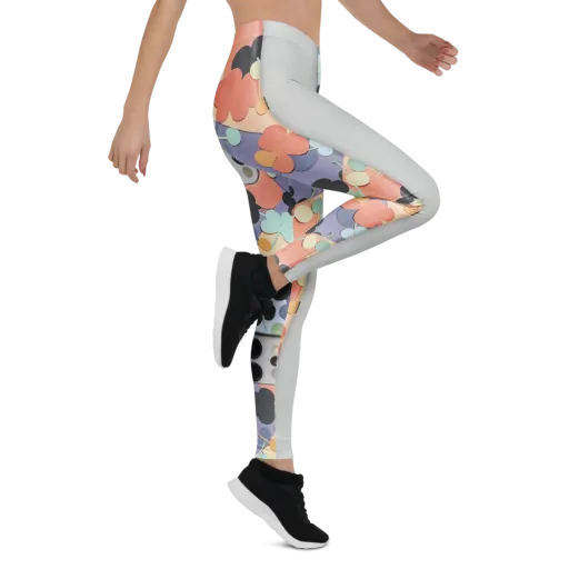 Pastel Pocket Garden on a Leggings