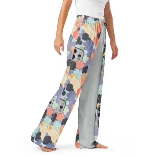 Pastel Pocket Garden on a Women's Pajama Pants