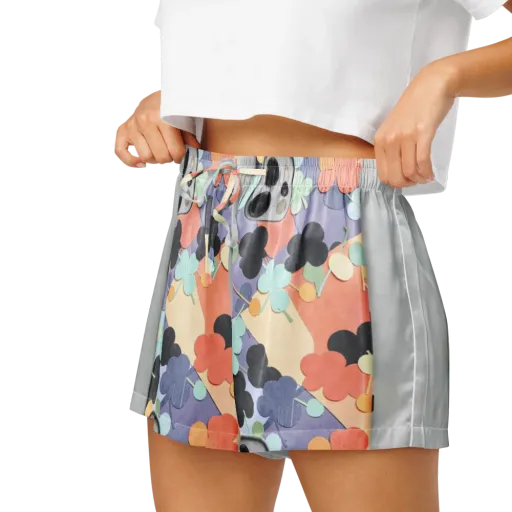 Pastel Pocket Garden on a Women's Pajama Shorts