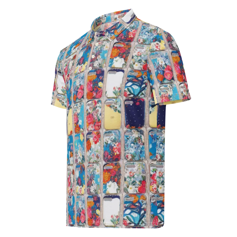 Gallery Garden on Men's Slim Fit Polo Shirt — Left Front