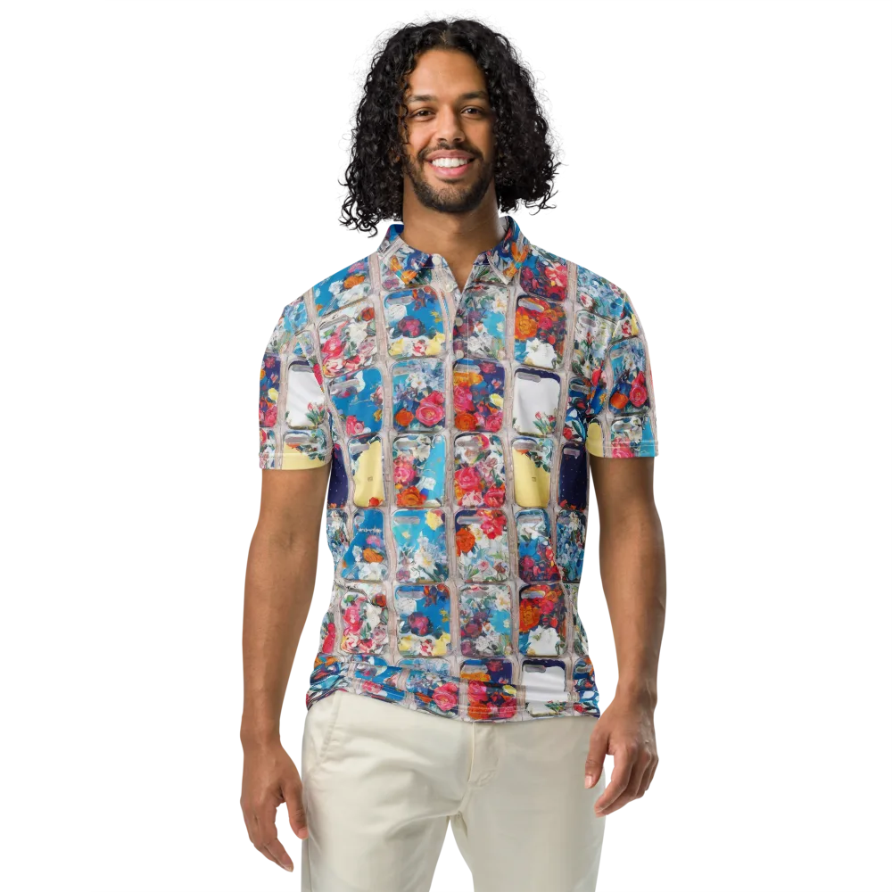 Gallery Garden on Men's Slim Fit Polo Shirt — Front