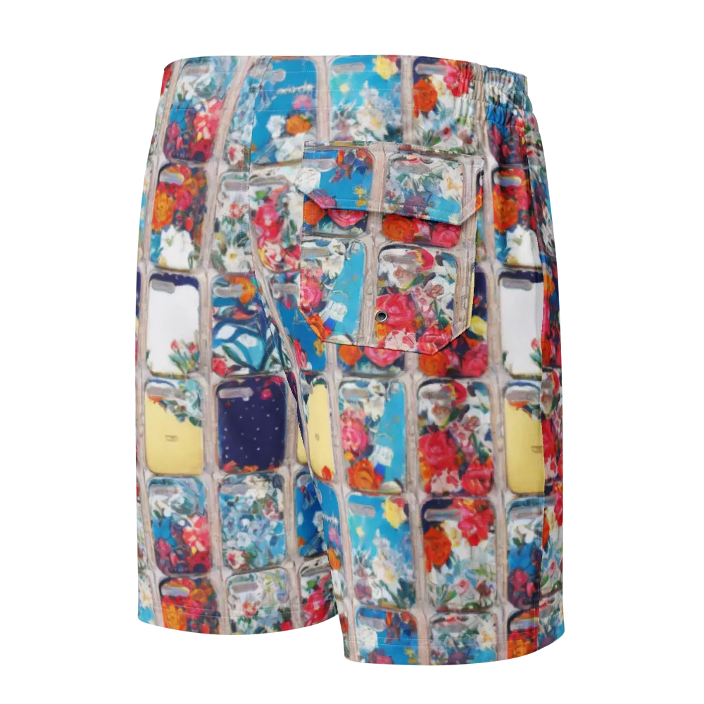 Gallery Garden on Men's Board Shorts — Back