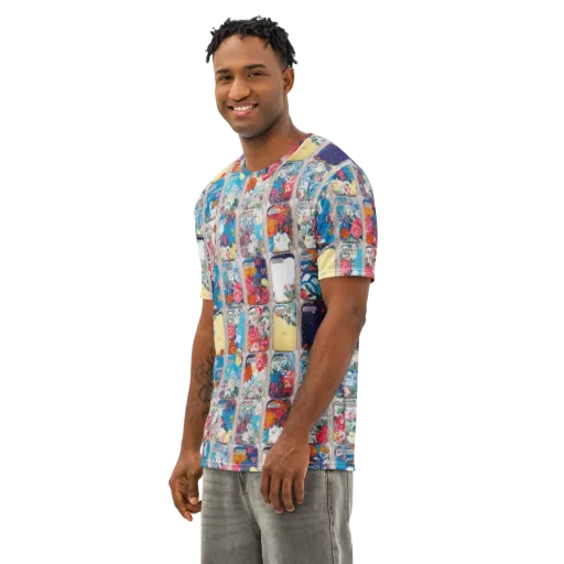 Gallery Garden on a Men's Cotton Crew Neck T-Shirt