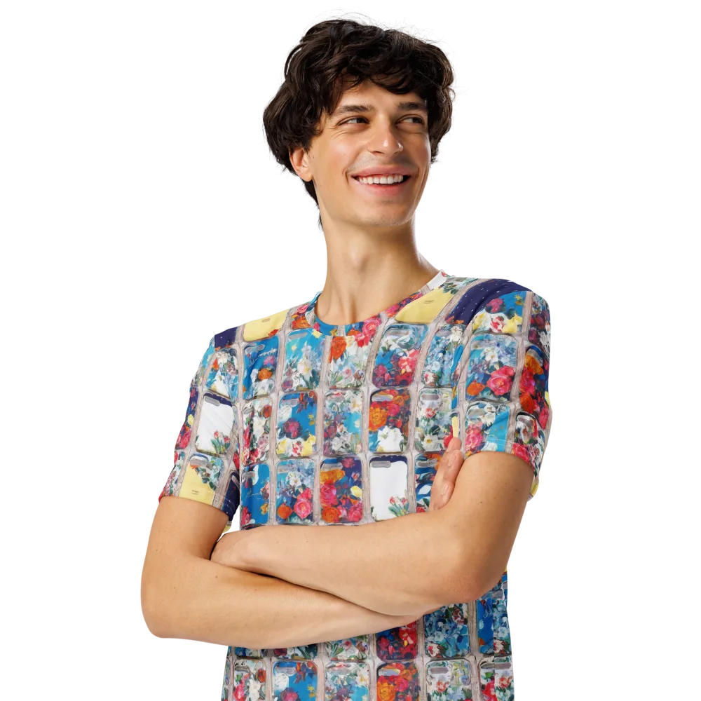 Gallery Garden on Men's Crew Neck T-Shirt — Left Front