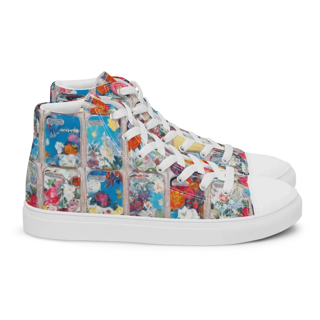 Gallery Garden on Women's High Top Canvas Shoes — Right