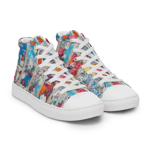 Gallery Garden on a Women's High Top Canvas Shoes