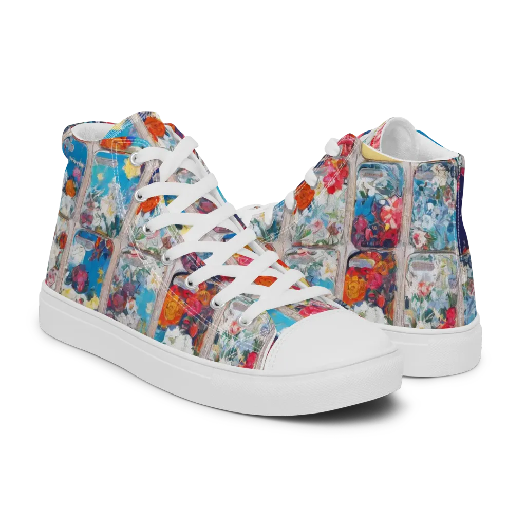 Gallery Garden on Women's High Top Canvas Shoes — Right