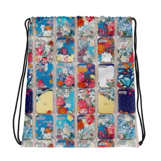 Gallery Garden on a Drawstring Bag