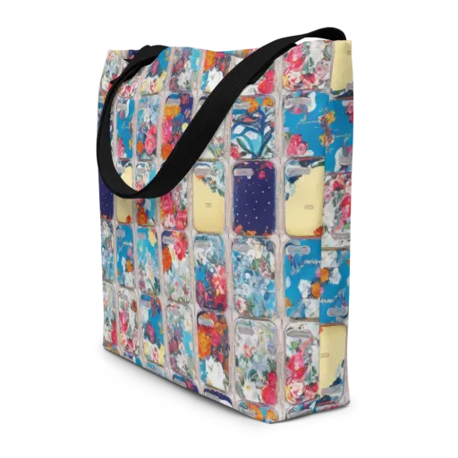 Gallery Garden on a Large Tote Bag W/ Pocket