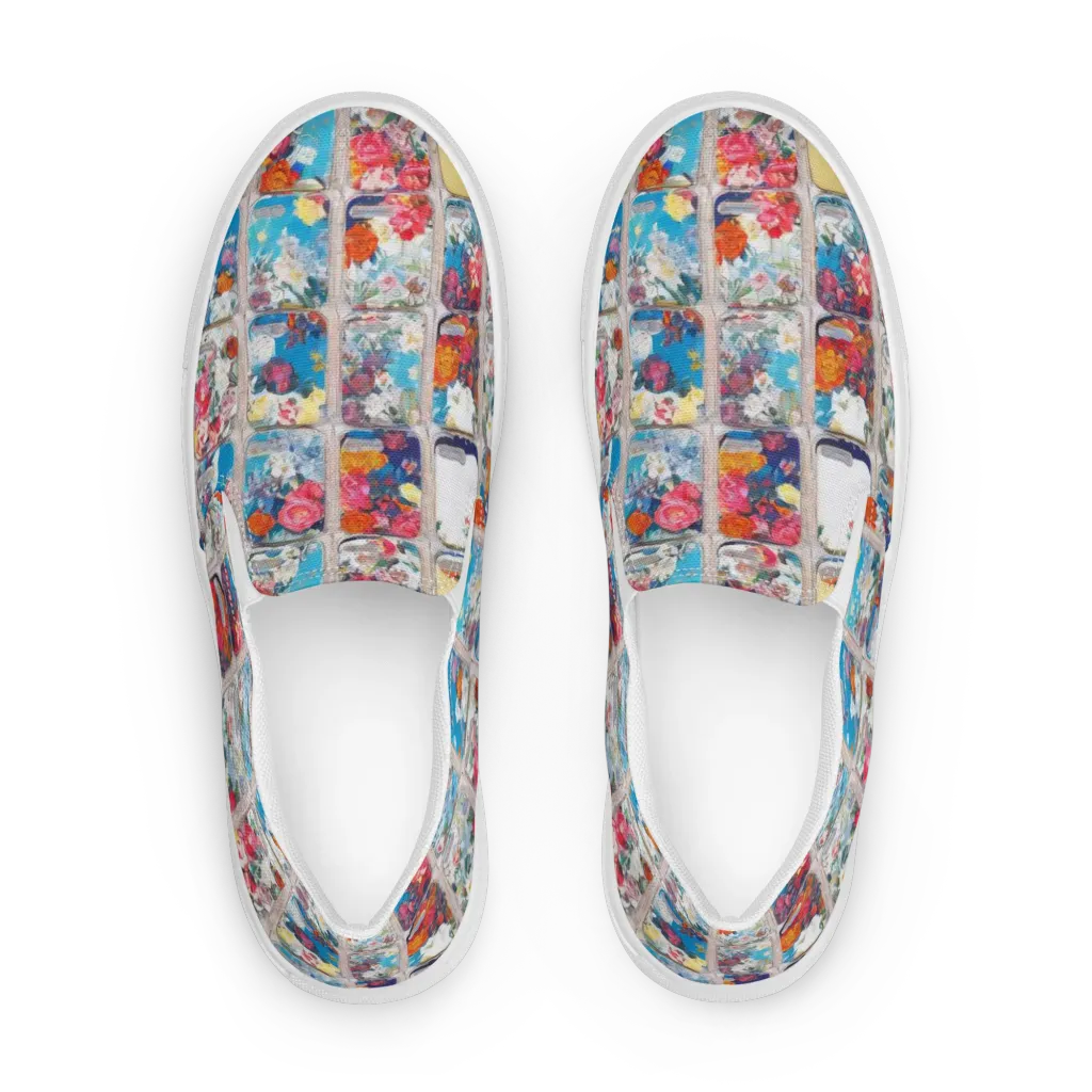 Gallery Garden on Women's Slip-On Canvas Shoes — Front