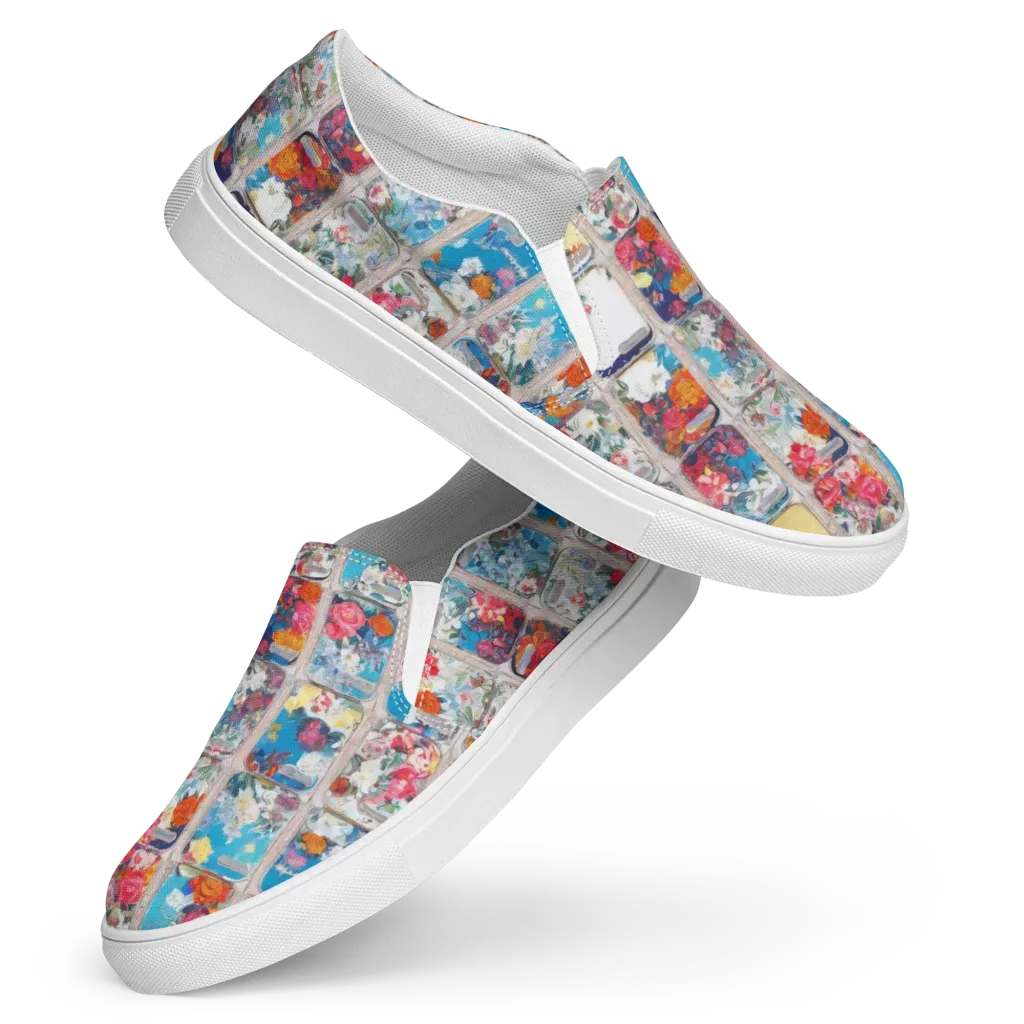 Gallery Garden on Women's Slip-On Canvas Shoes — Front