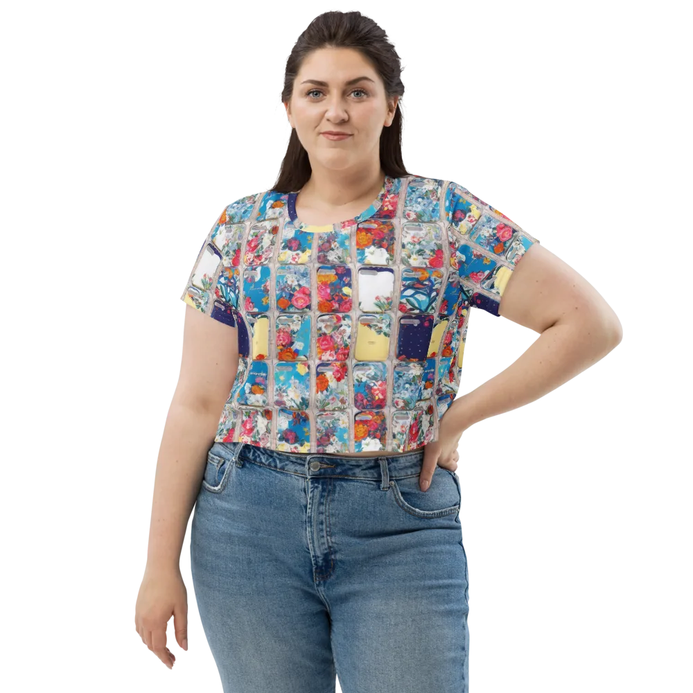 Gallery Garden on Crop Tee — Front