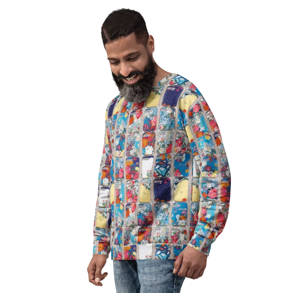 Gallery Garden on Sweatshirt — Left Front