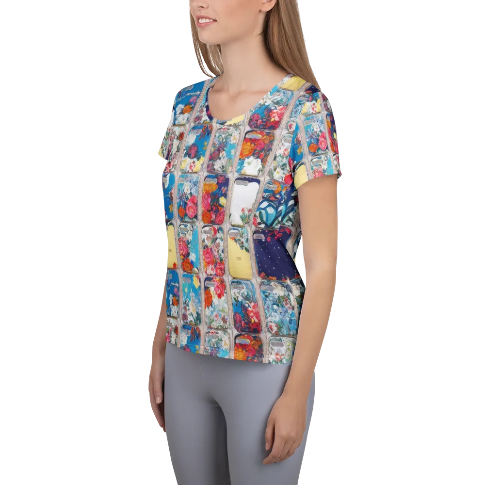Gallery Garden on Women's Athletic T-Shirt — Left