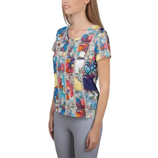Gallery Garden on a Women's Athletic T-Shirt