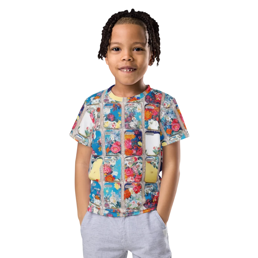 Gallery Garden on Kids Crew Neck T-Shirt — Front