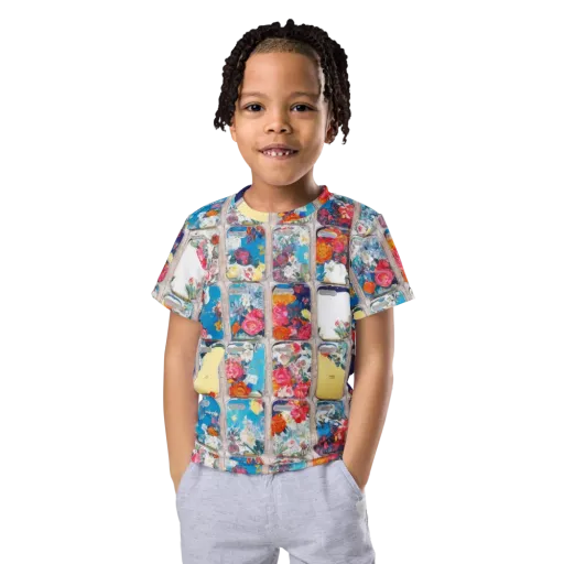 Gallery Garden on a Kids Crew Neck T-Shirt