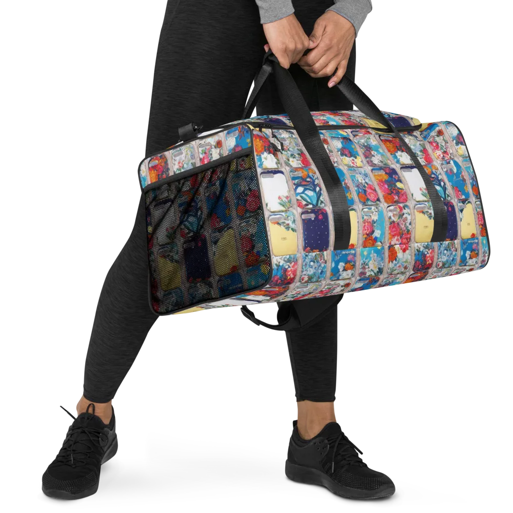 Gallery Garden on Duffle Bag — Right Front