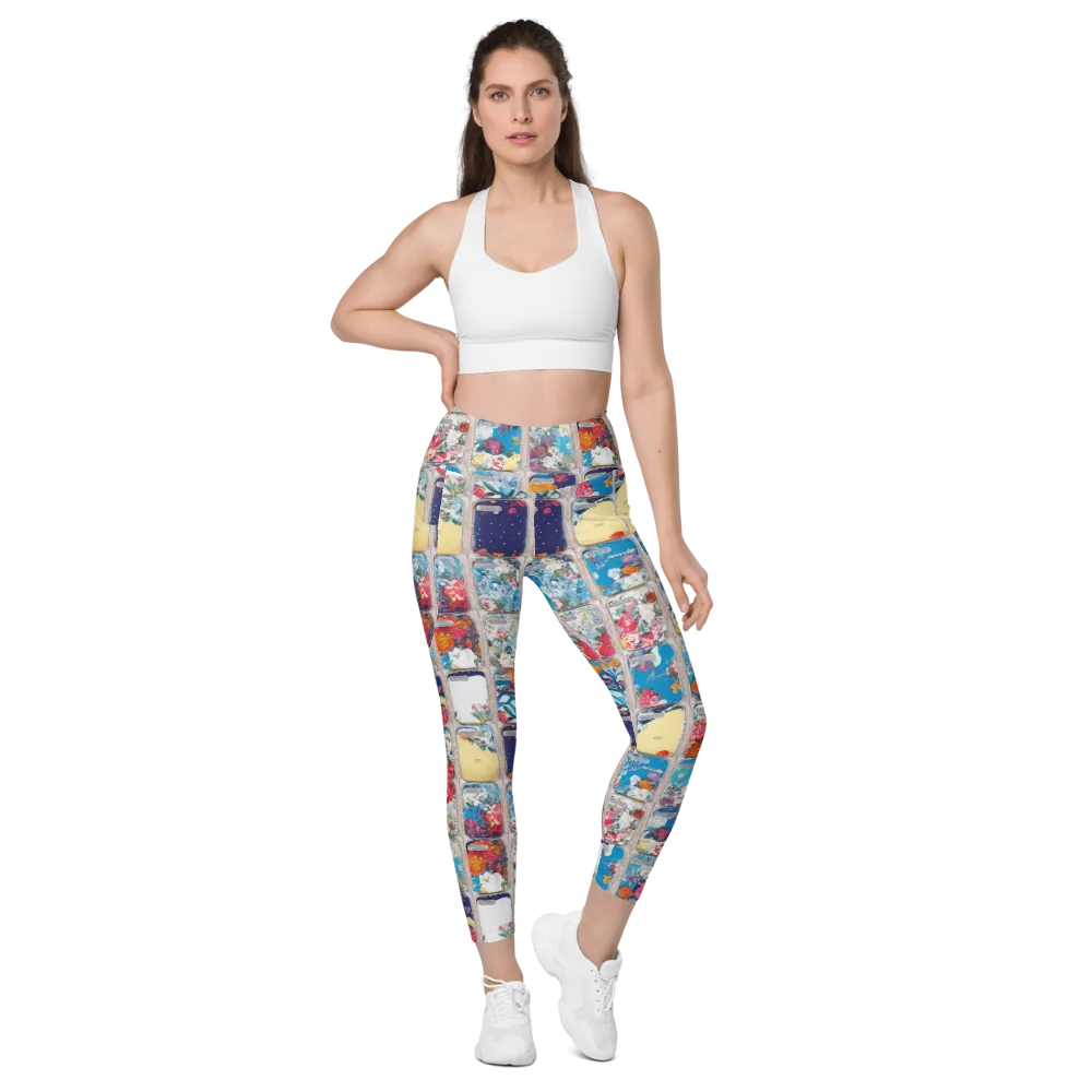Gallery Garden on Leggings with Pockets — Front