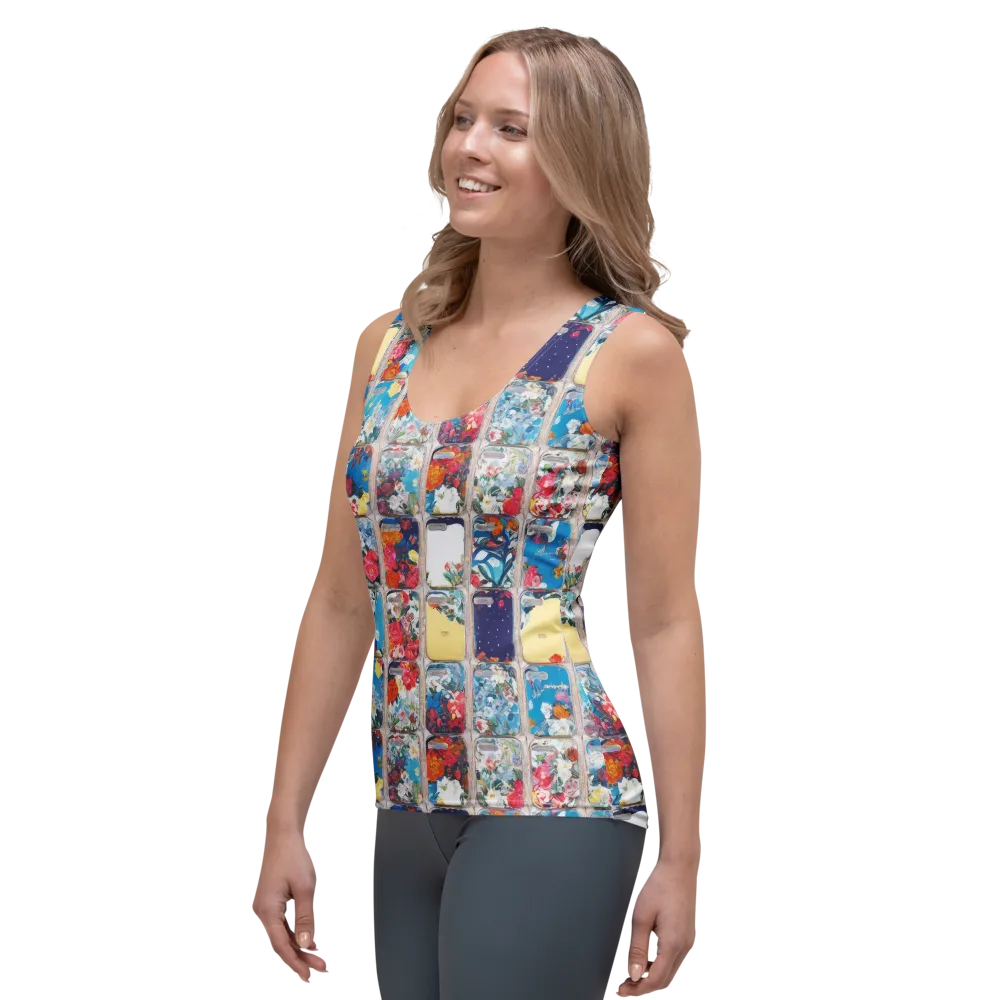 Gallery Garden on Women's Tank Top — Left Front