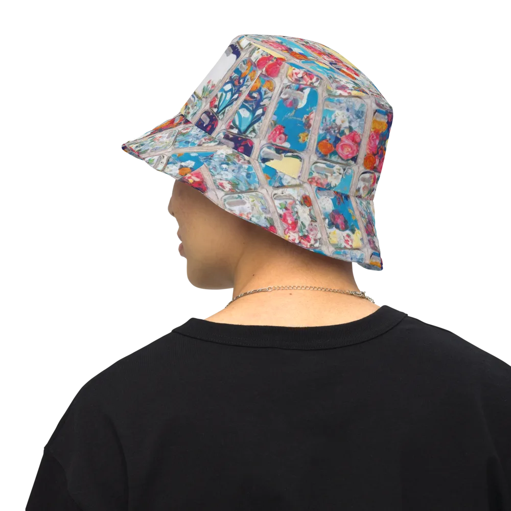 Gallery Garden on Reversible Bucket Hat — Back Inside