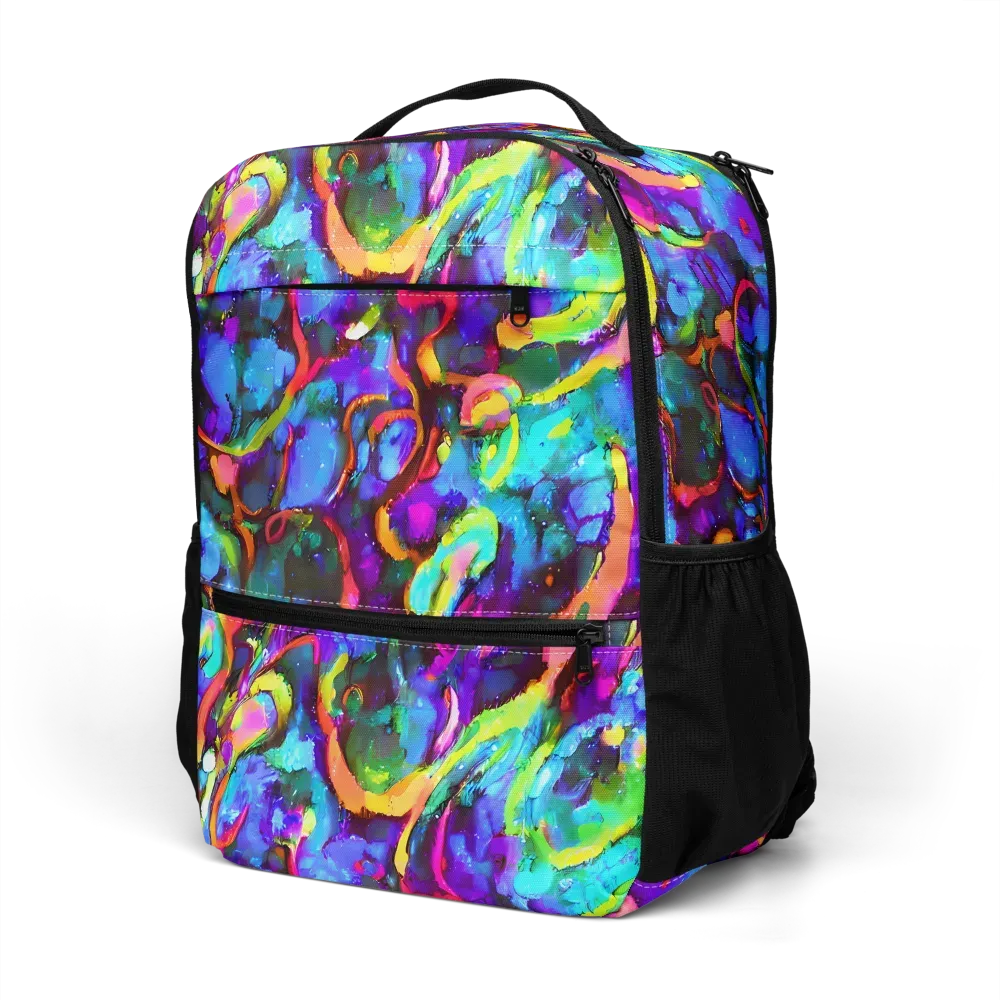 Molten Chromatics on Utility Backpack — Left Front