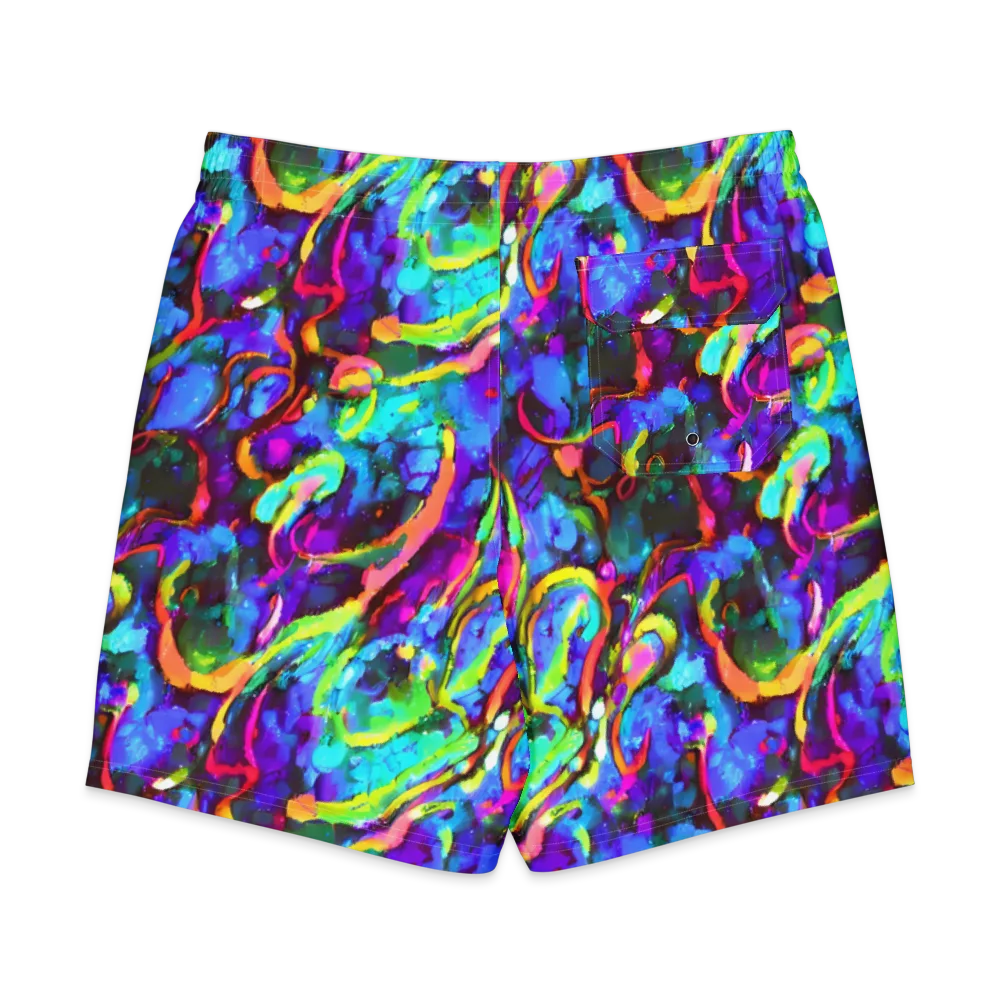Molten Chromatics on Men's Board Shorts — Back