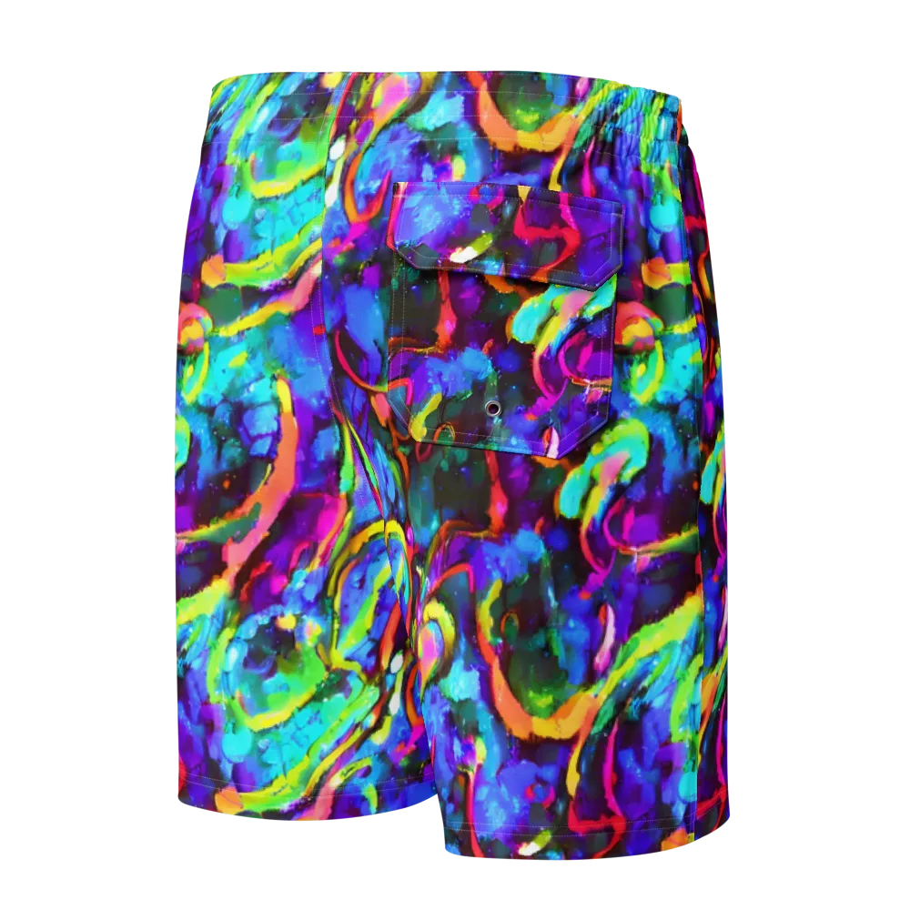 Molten Chromatics on Men's Board Shorts — Back