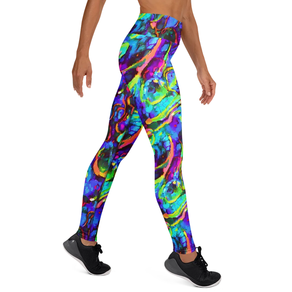 Molten Chromatics on Yoga Leggings — Right