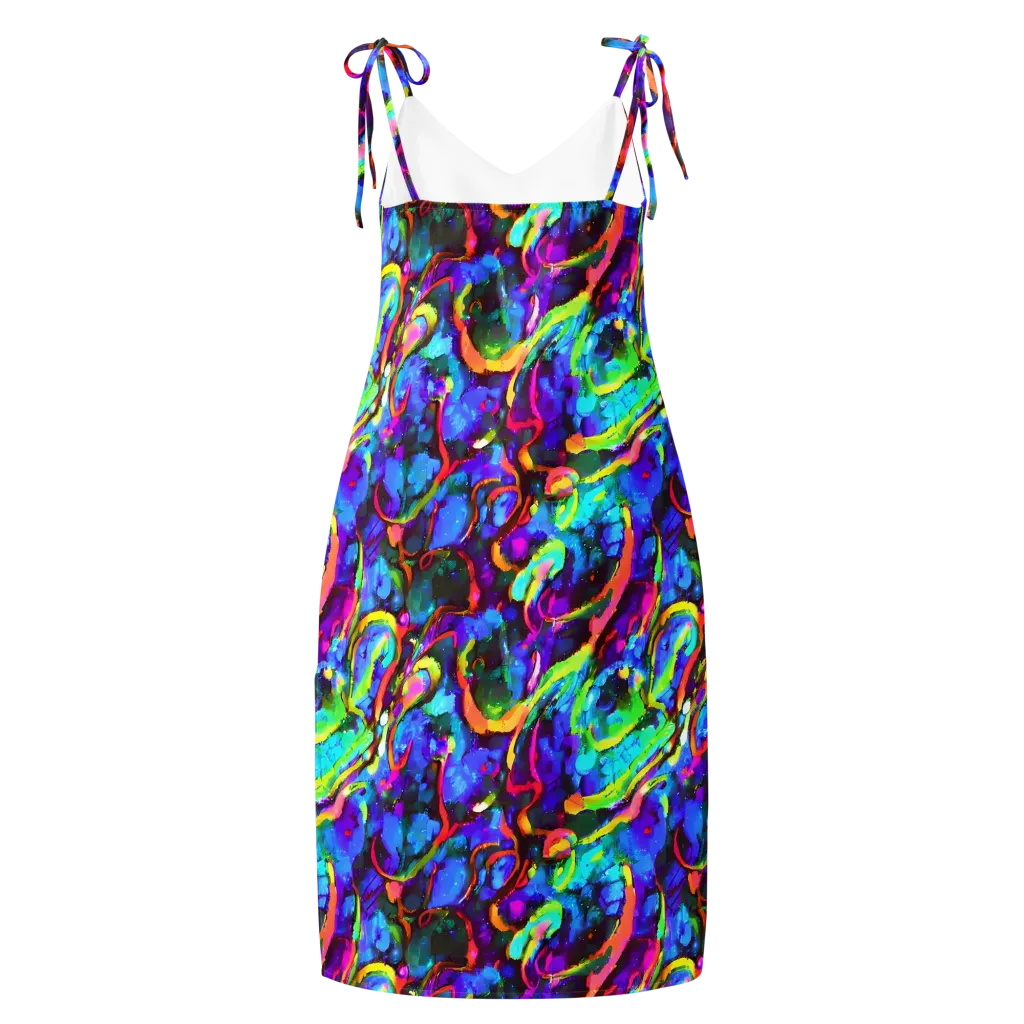 Molten Chromatics on Slip Dress — Back