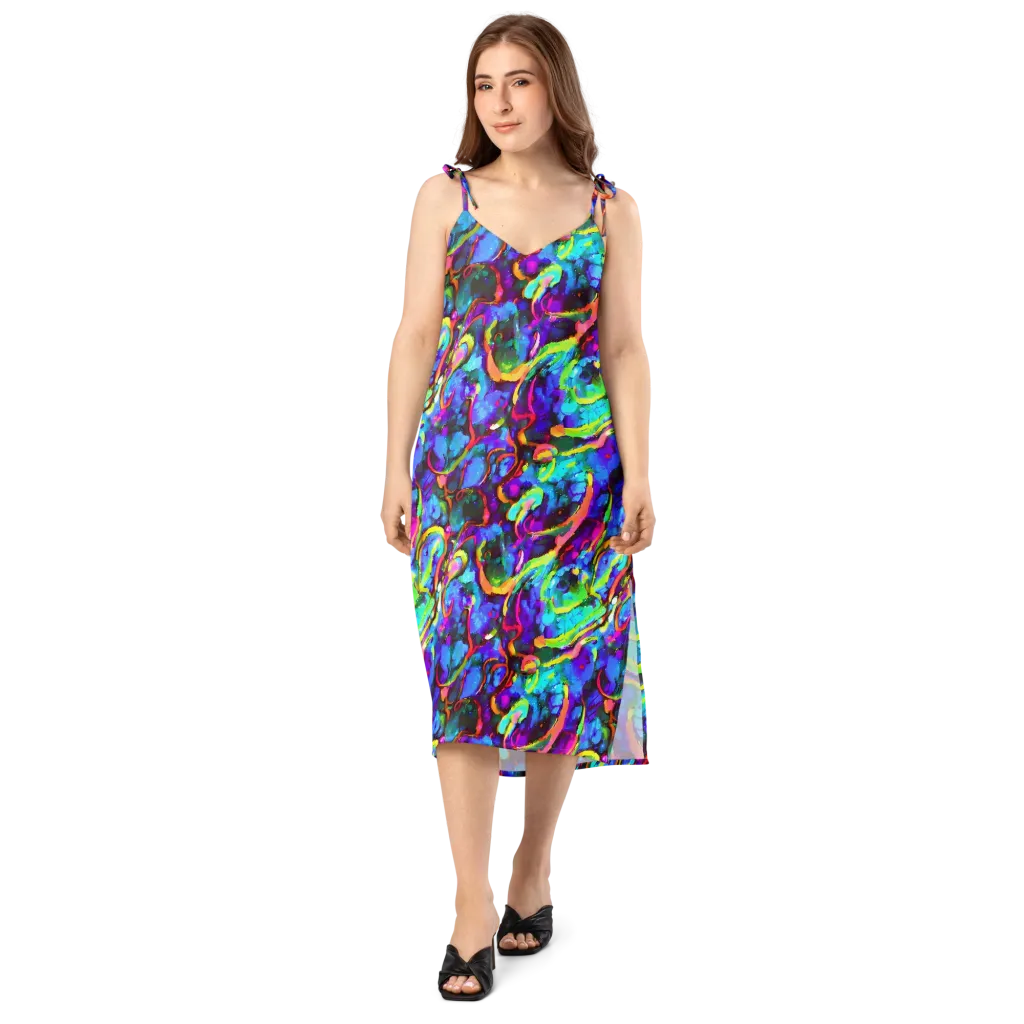 Molten Chromatics on Slip Dress — Front