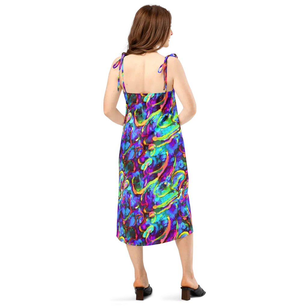 Molten Chromatics on Slip Dress — Back